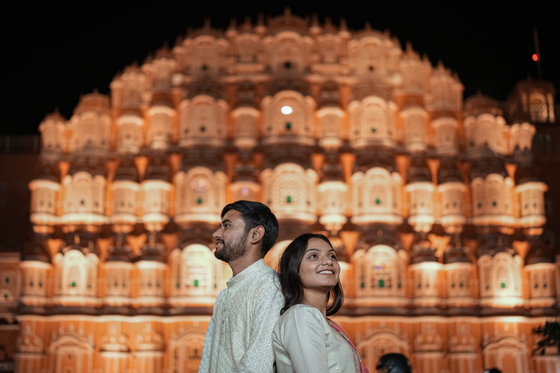 Candid couple portrait